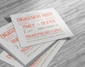 Modern Line Engagement Party Invitation - Custom Printable PDF