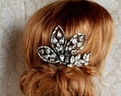 wedding, bridal comb headpiece, Miss Christina crystal comb