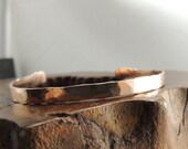 Rose Gold Cuff Bracelet, 14K Rose Gold Fill Hammered Cuff Bracelet, Simple Gold Cuff, Stacking Bracelets, Gift For Her