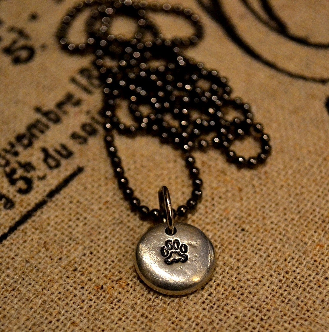 Petite Pawprint Necklace
