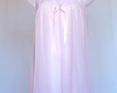 Vintage Nightgown, Pink Rose Nightgown