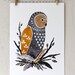 Owl Illustration Painting - Watercolor Art - Archival Print - Little Owl Manu by Marisa Redondo