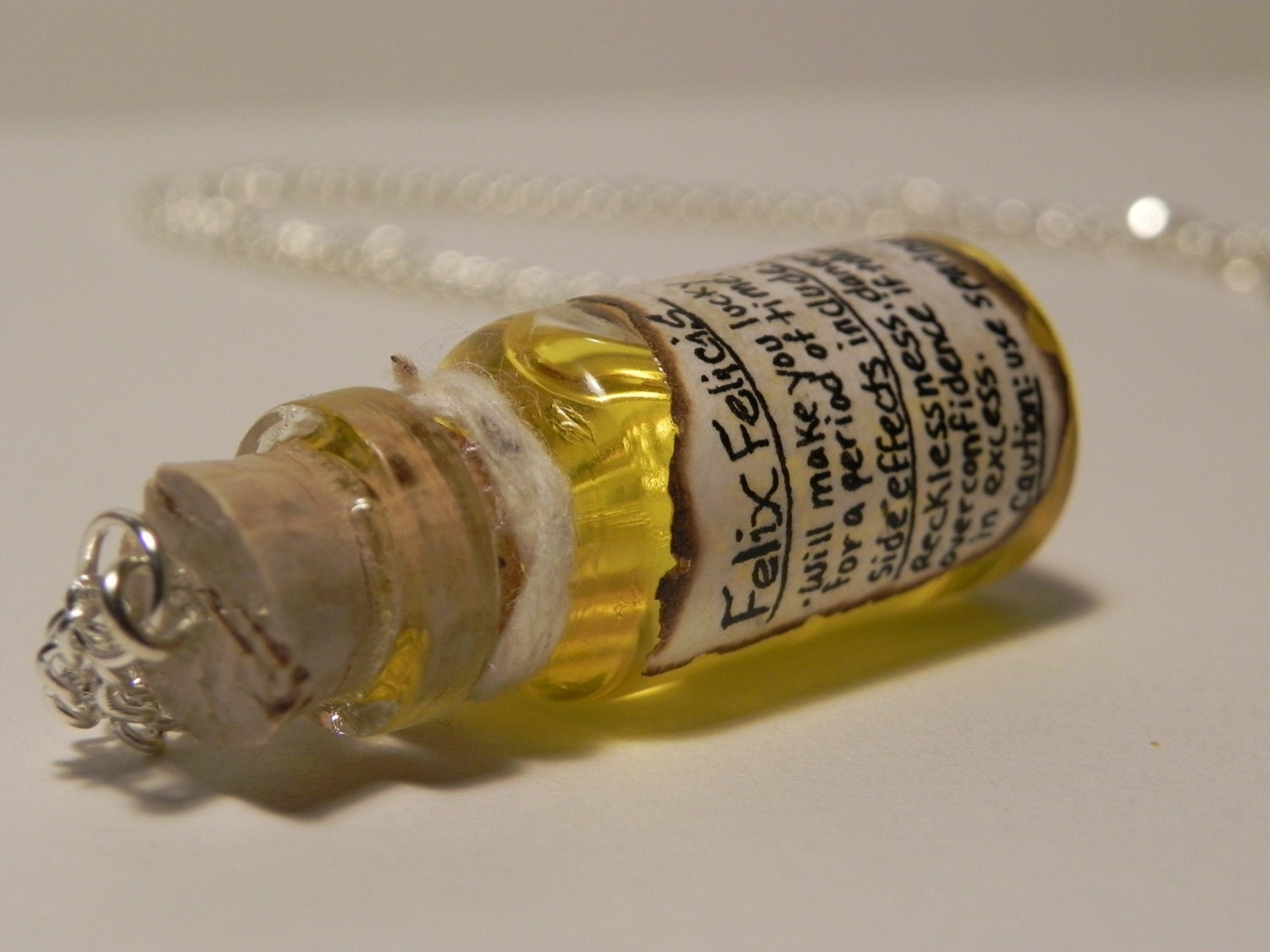 Felix Felicis, Harry Potter, Good Luck Potion Necklace
