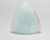 Celestial Blue and White Hemimorphite Natural Stone Cabochon 43.5 carats