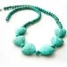 Turquoise Necklace - Hearts Necklace