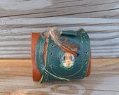 Chunky Leather Cuff Bracelet - Leather Cuff Bracelet - Leather Cuff