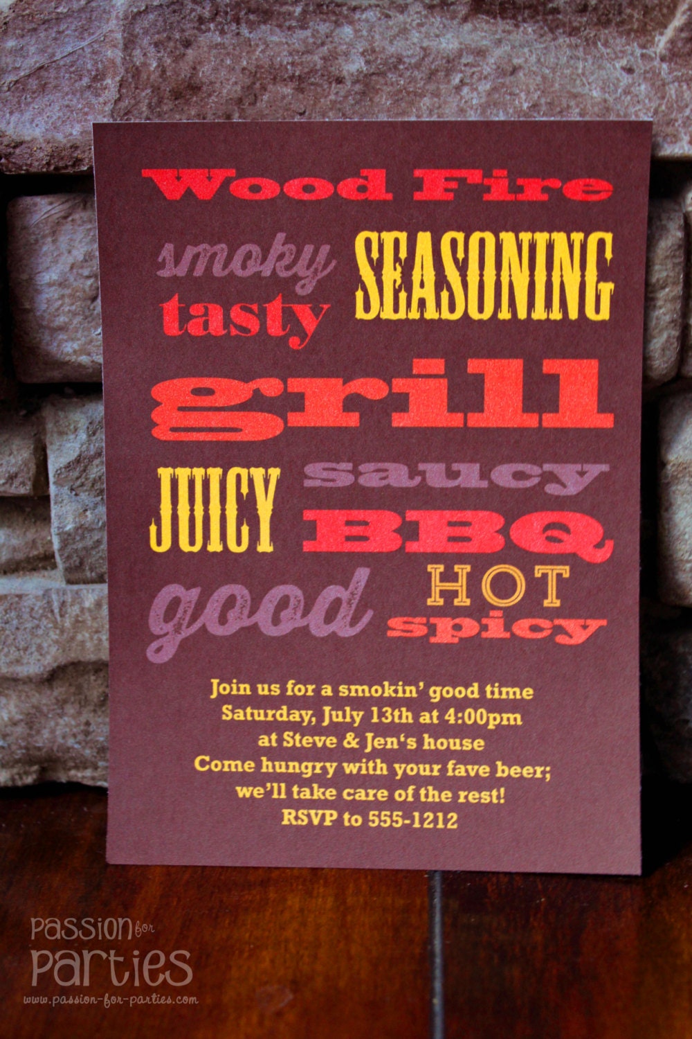 Smokin' BBQ Invitations Il_170x135