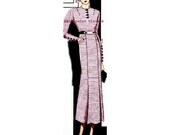 Plus Size (or any size) Vintage 1934 Dress Sewing Pattern - PDF - Pattern No 52 Imogene
