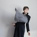 Black and white circle neck scarf