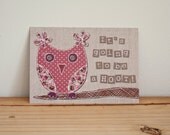 Owl invitation x 10 write your own. Girl birthday, christening, baptism, celebration or party.