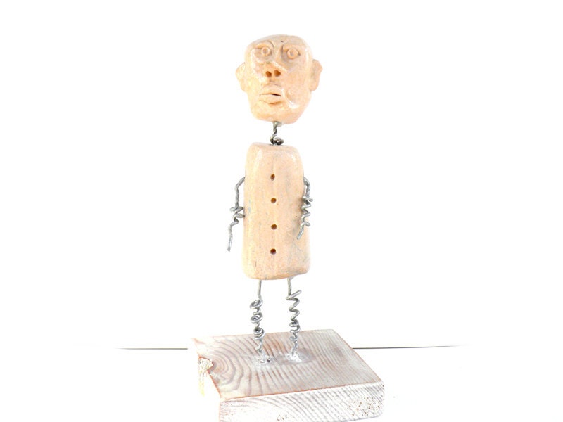 Art sculpture, Wire art sculpture. Wire figure ( home decor ). Wire sculpture - Free shipping .
