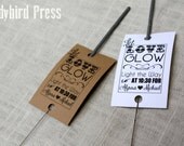 Personalized Printable Wedding Favor Tag Sparkler Send-off - Sparkler - PDF - DIY - Let love Glow