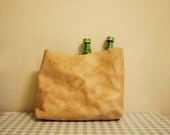 CLEARANCE: Leather Paper Bag