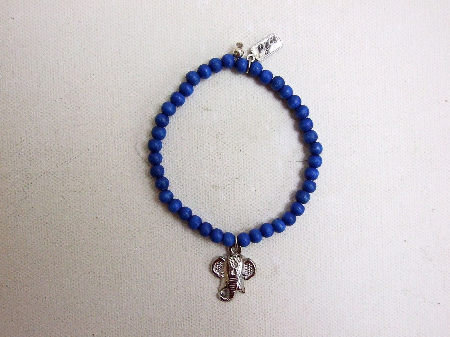Beaded Bracelet With Ganesh Head Charm.