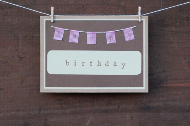 Birthday Card // Happy Birthday Banner