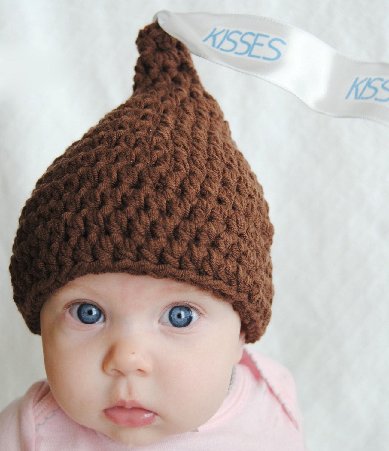 Chocolate Kiss Crochet Baby Hat - MadeleineAndCo