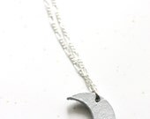 leather moon necklace