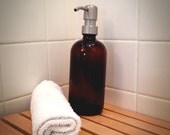 Apothecary / Amber glass soap dispenser