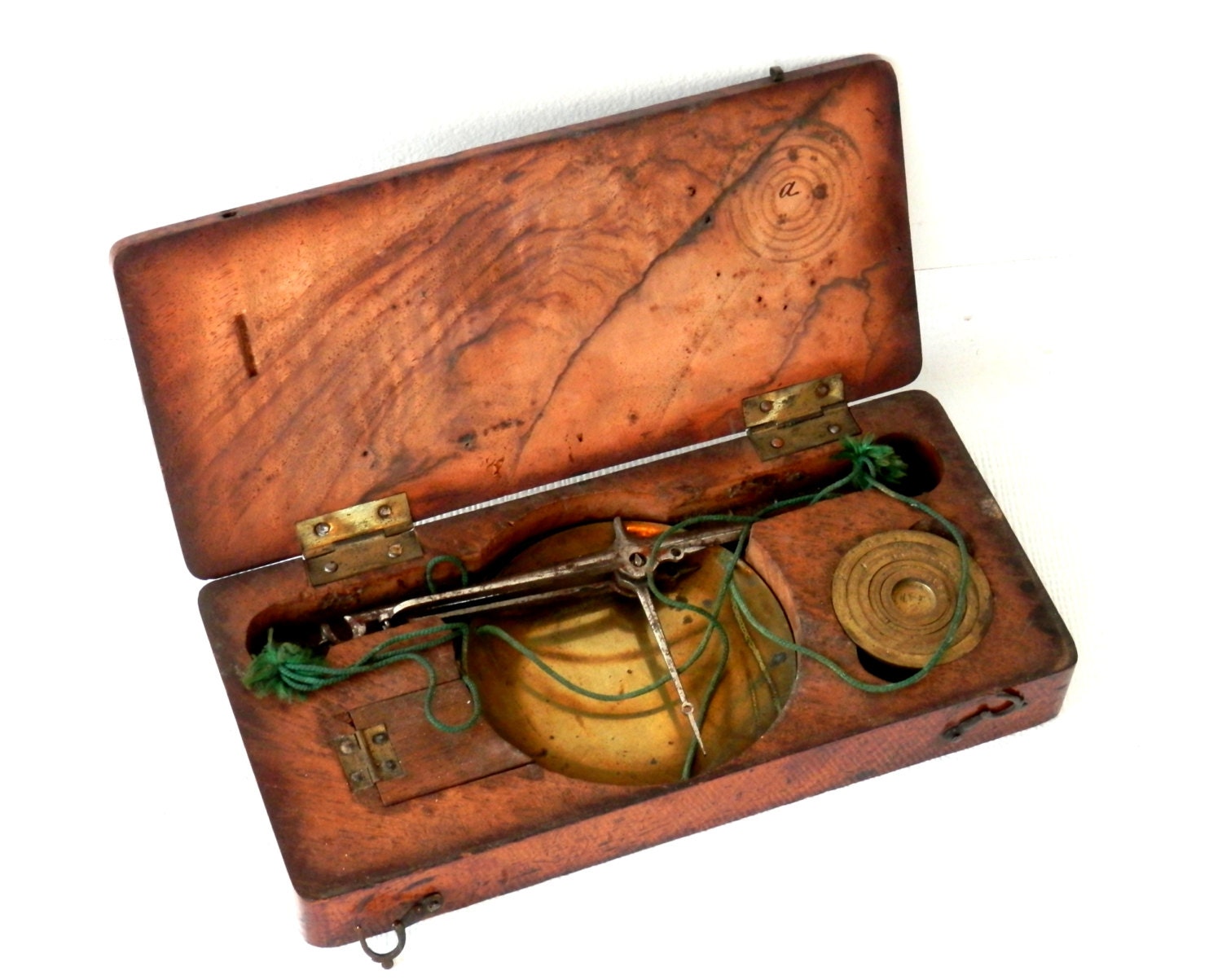 Mid 1700's French Coin Scale with Nesting Troy Weights