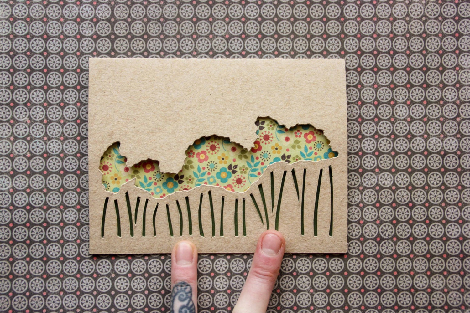 ABSTRACT GARDEN Card Set (Set of 6)