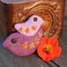 Bird Brooch - Mother's Day gift, Needle felt and Hand Embroidery