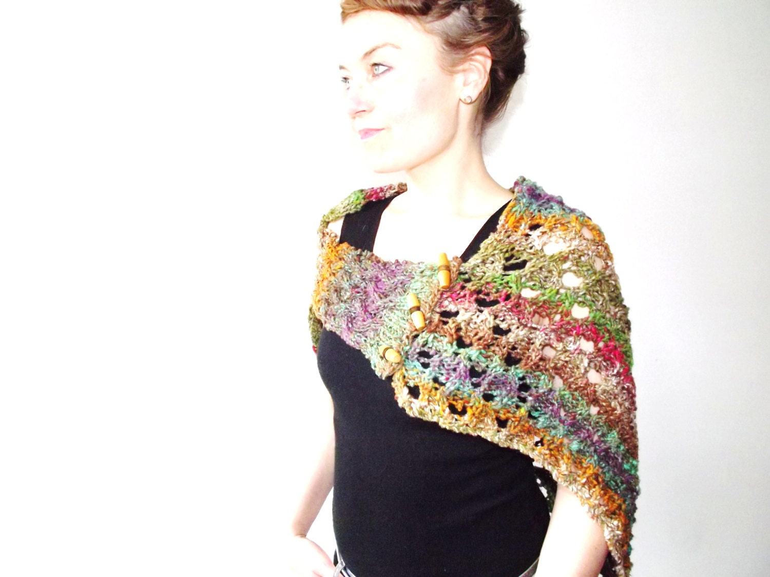 Ethnic Chic Wrapped Shawl Pattern pdf. download