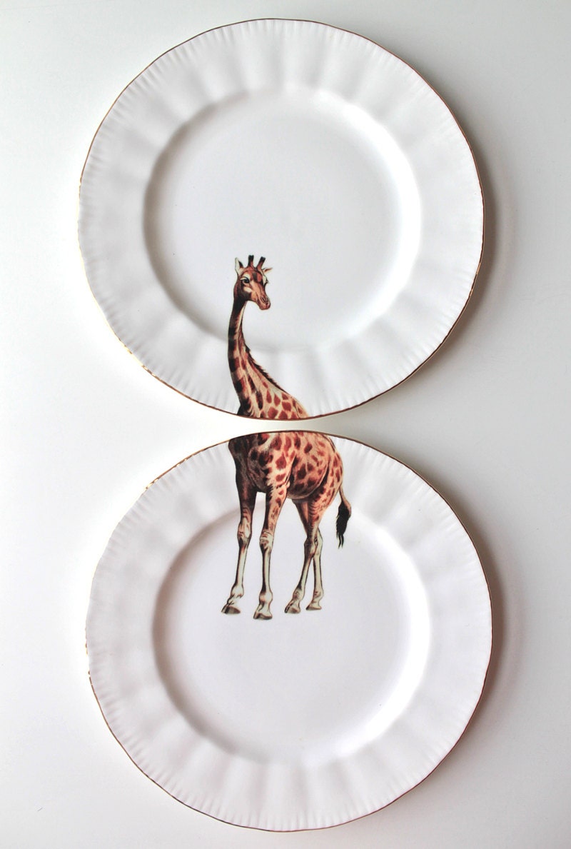 Giraffe plates - yvonneellen
