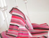 Silk scarf  hand-painted. heart lines