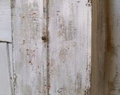 Shabby chic white cupboard chippy painted farm house storage cabinet distressed home decor Anita Spero