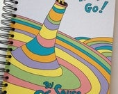 Graduation Gift // Oh The Places You'll Go by Dr Seuss Recycled Journal Notebook
