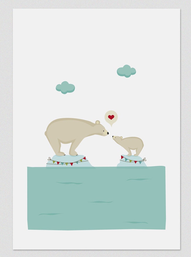 Illustration. Polar love