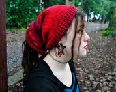 Cherry Shape-Shifter: Dread Beanie Hat Scarf