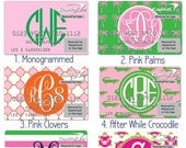 PREP YOUR PLASTIC Custom Monogrammed Credit Card Design