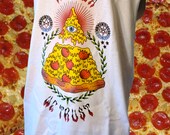 UNISEX All Seeing Eye Pizza Slice Sleeveless T-Shirt // fASHLIN