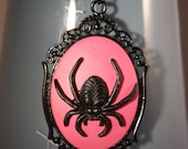 Spider Cameo Necklace