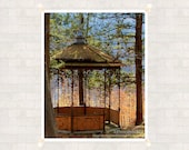 Park Gazebo  Rustic Romantic Fine Art Photography - Home decor - Gift Idea - PhotoByMADA