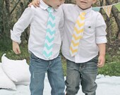 Boys Cheveron Tie "You choose Color" boutique hand made NB-12years...Love Tay Boutique