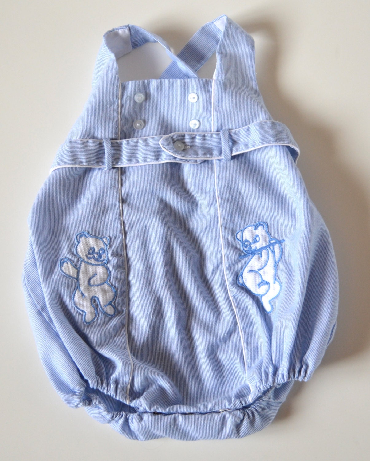 Vintage Baby Boy Romper Size 3 to 6 Months