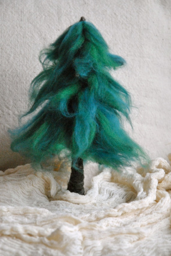 Needle felted Tree Waldorf Inspired Pine. by MagicWool on Etsy