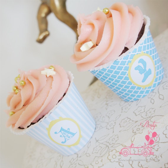 Cinderella Blue Princess Party Printable KIT - The little glass slipper - Digital File - Printable Party
