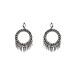 ON SALE Silver plated ring ,silver spike earrings