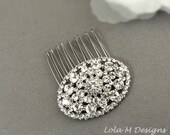Art Deco Bridal hair comb, vintage style crystal hair comb, wedding accessory, wedding jewelry