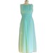 Vintage 60's Ice Blue Goddess Gown by Pavillon Designs