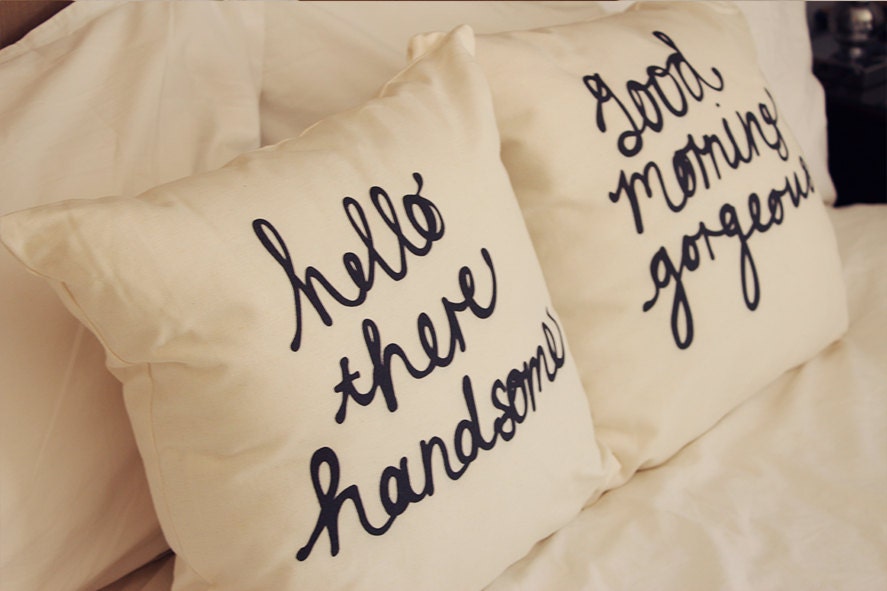 His and Hers Cushion Covers 18 x 18 inch