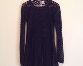 90s Crochet Gypsy Lace Dress