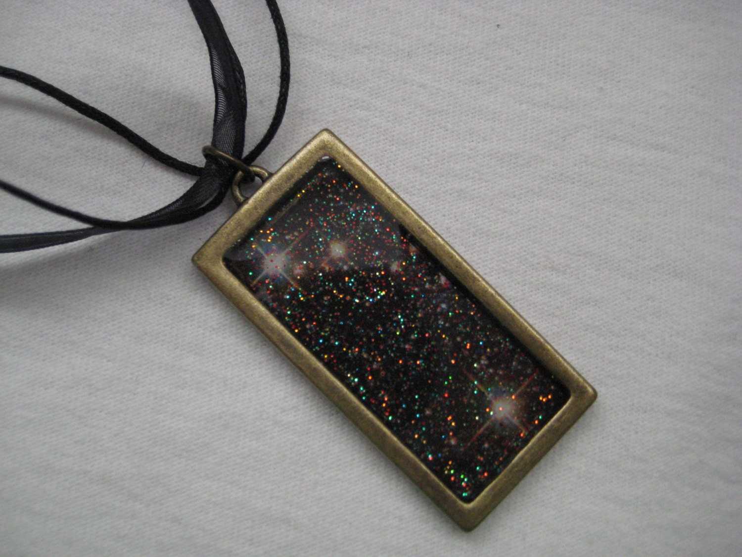 Sagittarius Galaxy Bronze Space Necklace