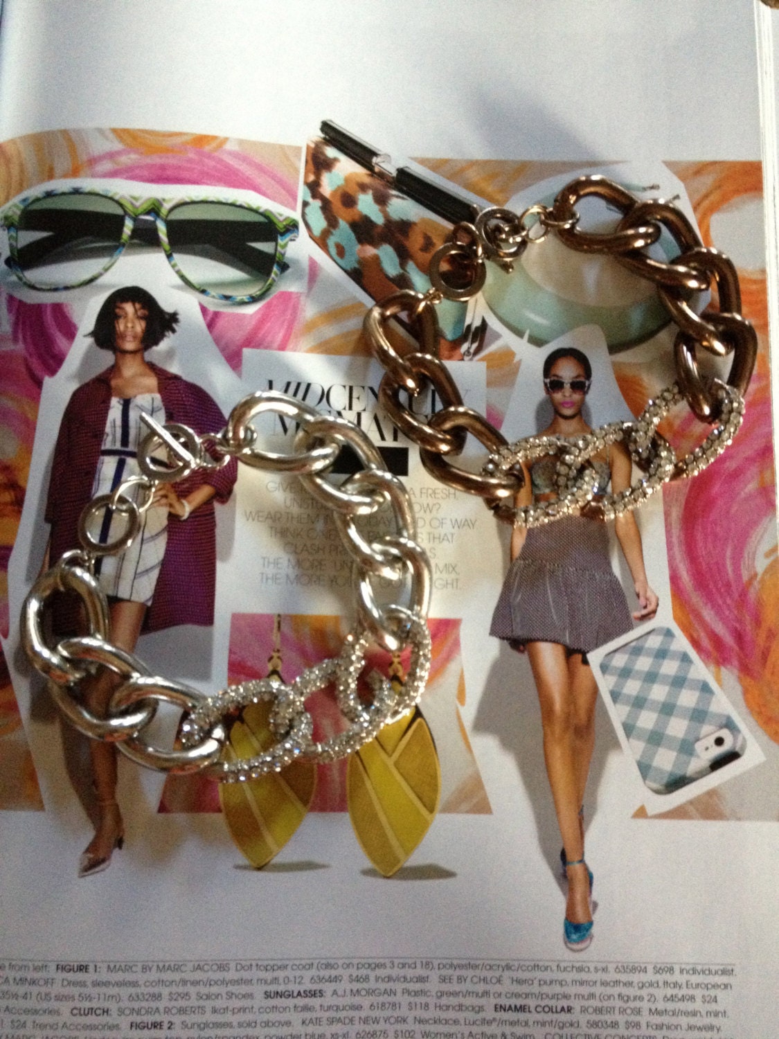 The MAYA Bracelet: A Pave Center Accented Chain Link Bracelet