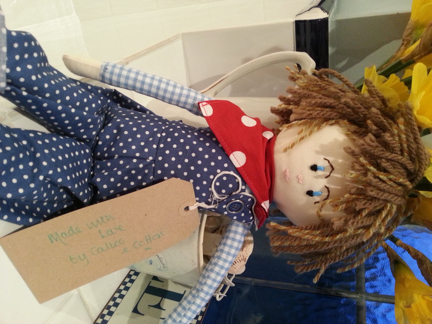 Boy Doll. Boy Rag Doll. Traditional Doll. Soft Doll. Boys Doll. First Birthday Gift. Christening Gift.