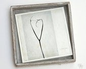 I Love You - Fine Art Photography - Blank Inside - Greeting Card - Vellum Insert - Square