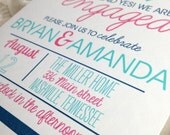 Chevron Engagement / Wedding / Birthday / Party Invitations